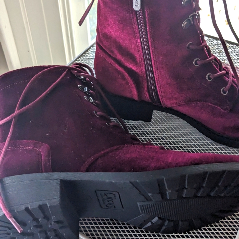 Velvet Army Combat Boot NEW Circus Sam Edelman l